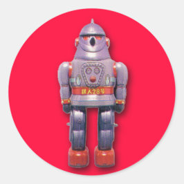ロボット日本ののステッカー（6枚） ラウンドシール