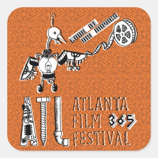 ロボット映画バードシール スクエアシール (正面)