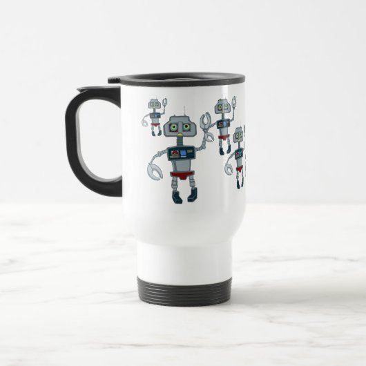 ロボット暴動のマグ トラベルマグ (左)