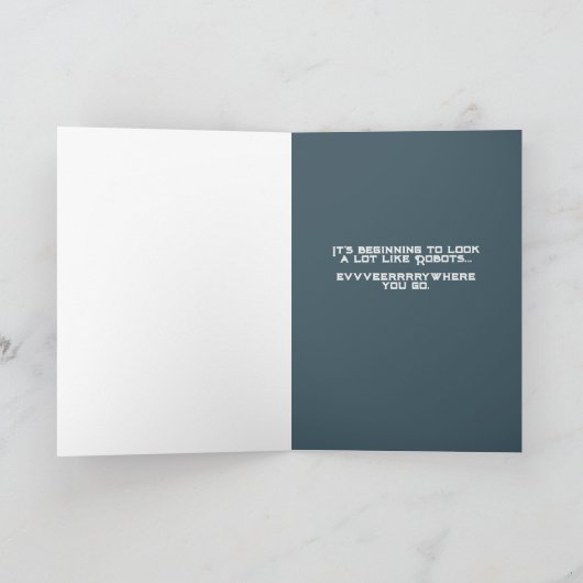 ロボット来は 案内状 (内部)