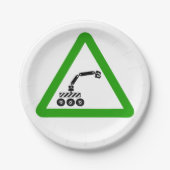 ロボット標識 ペーパープレート (正面)