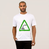 ロボット横断注意標識 Tシャツ (正面フル)