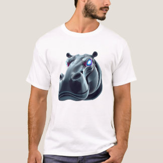 ロボット海馬顔芸術 Tシャツ