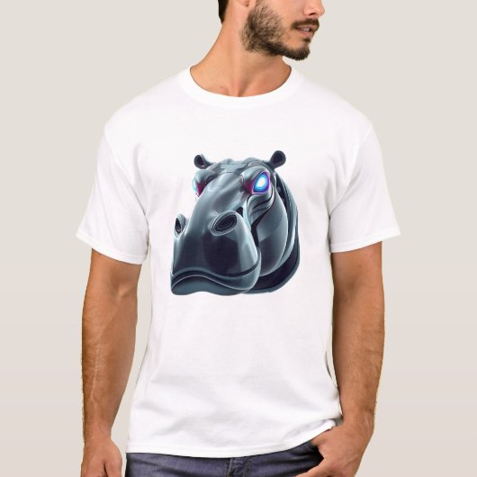 ロボット海馬顔芸術 Tシャツ (正面)