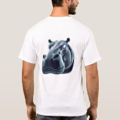 ロボット海馬顔芸術 Tシャツ (裏面)