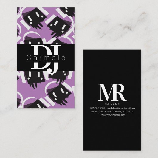 ロボット滴下音楽プロデューサー夜会 名刺 (正面/裏面)