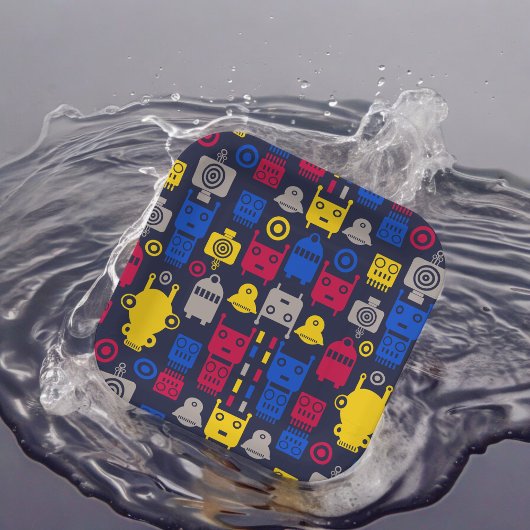 ロボット漫画パターン ペーパープレート