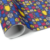 ロボット漫画パターン ラッピングペーパー (ロールコーナー)