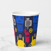 ロボット漫画パターン 紙コップ (右)