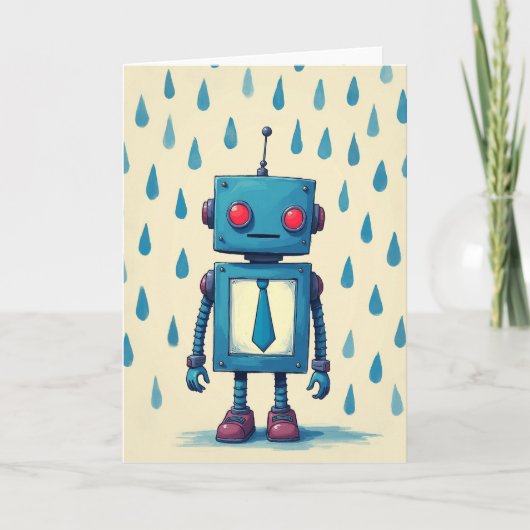 ロボット父の日フィギュアカード カード (正面)