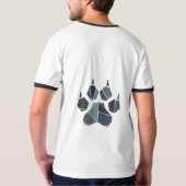 ロボット犬の足パーツシャツ Tシャツ (裏面)