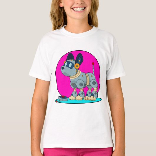 ロボット犬 Tシャツ (正面)