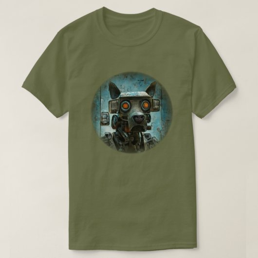 ロボット犬Tシャツ Tシャツ (デザイン正面)