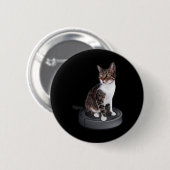 ロボット猫掃除機ねこ動物可愛い猫 缶バッジ (正面&裏面)