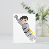 ロボット男の子 ポストカード (スタンド正面)