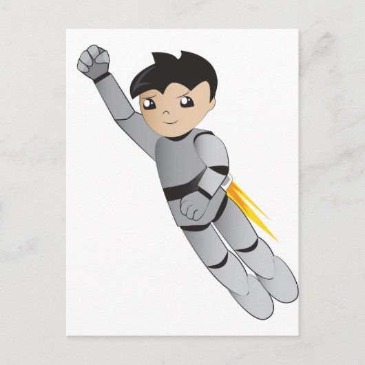 ロボット男の子 ポストカード (正面)