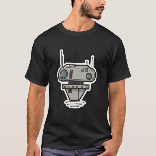ロボット科学物理学子供技術友R Tシャツ (正面)