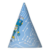 ロボット第2誕生日のカスタム パーティーハット (右)