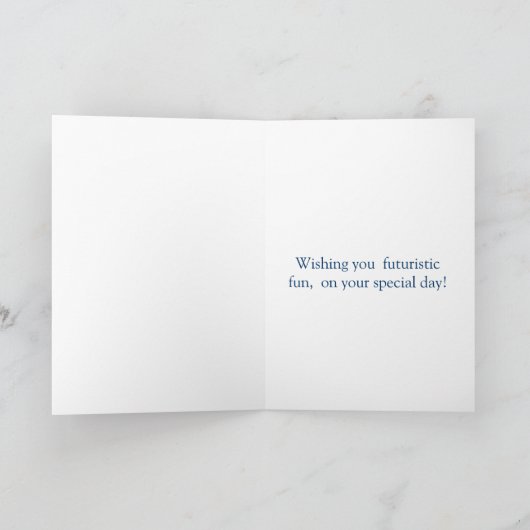 ロボット第5誕生日 カード (内部)