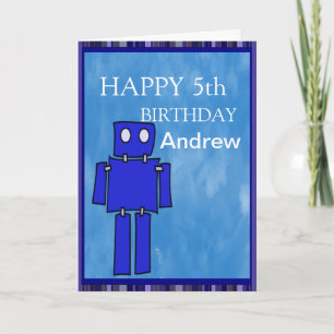 ロボット第5誕生日 カード