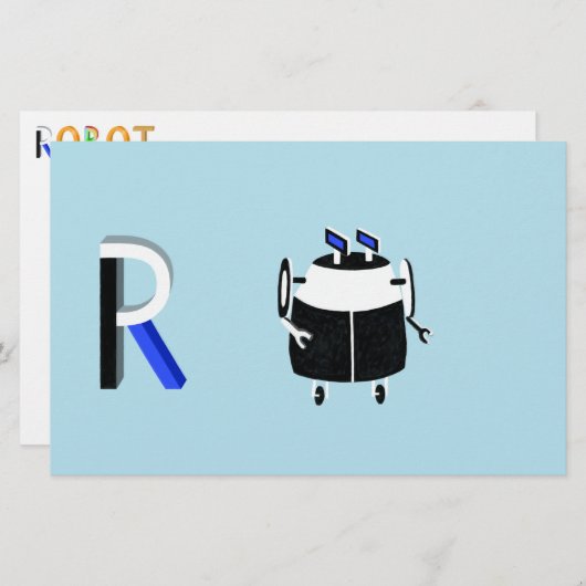 ロボット紙 (正面/裏面)