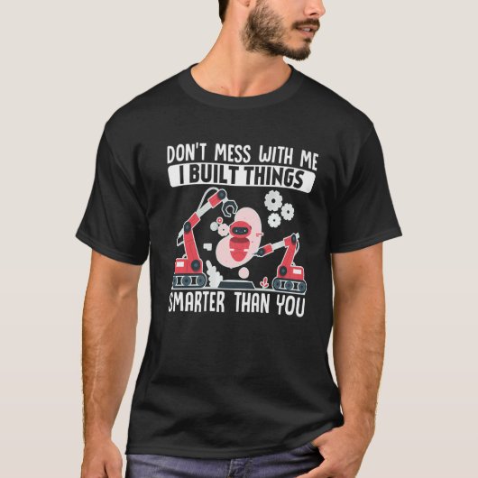 ロボット組込み機学のロボットDont M Tシャツ (正面)