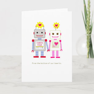 ロボット結婚サンキューカード サンキューカード