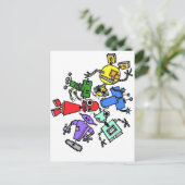 ロボット群2 ポストカード (スタンド正面)