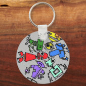 ロボット群4 キーホルダー (正面)