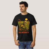 ロボット自然花花花畑 Tシャツ (正面フル)