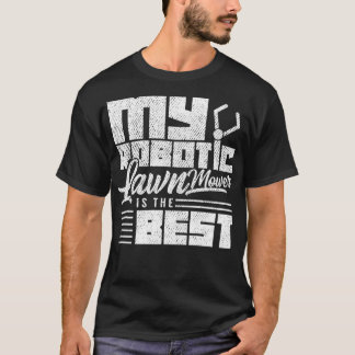 ロボット芝刈機ロボット Tシャツ
