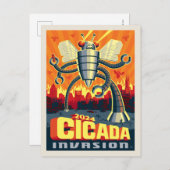 ロボット蝉 ポストカード (正面/裏面)