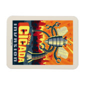 ロボット蝉 マグネット (横)