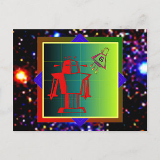 ロボット訪問者 ポストカード