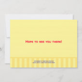 ロボット誕生日パーティーの招待 招待状 (裏面)