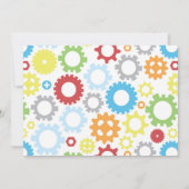 ロボット誕生日パーティーの招待 招待状 (裏面)