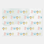 ロボット誕生日パーティーキッズ ラッピングペーパーシート (正面2)