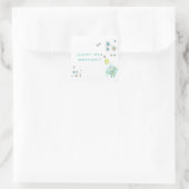 ロボット誕生日パーティー スクエアシール (バッグ)