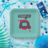 ロボット誕生日パーティー ペーパープレート (パーティー)