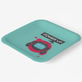 ロボット誕生日パーティー ペーパープレート (傾斜あり)