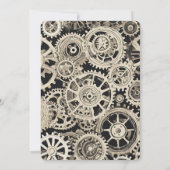 ロボット誕生日パーティー 招待状 (裏面)