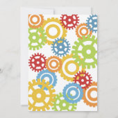 ロボット誕生日招待状ロボット誕生日パーティー 招待状 (裏面)