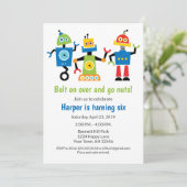 ロボット誕生日招待状 ロボット 招待状 (スタンド正面)