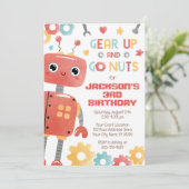 ロボット誕生日招待状, 男の子用ロボット 招待状 (スタンド正面)