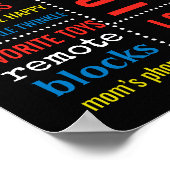 ロボット誕生日黒板看板チョークボード少年 ポスター (角)