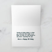 ロボット誕生日 カード (内部)