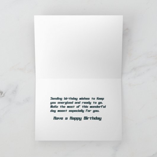 ロボット誕生日 カード (内部)