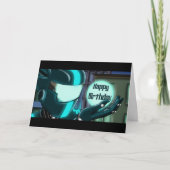 ロボット誕生日 カード (正面)