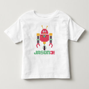 ロボット誕生日 トドラーTシャツ