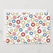 ロボット誕生日 招待状 (裏面)